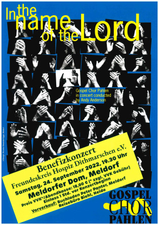 Plakat Benefiz Gospel Pahlen 24.9. Dom Meldorf 320pix