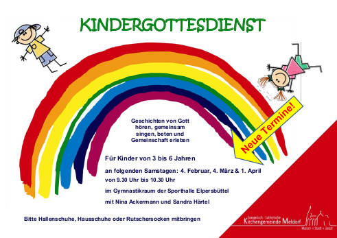 Plakat Kindergotesdienst Elpersbüttel Frühjahr 2023 neu 500pix