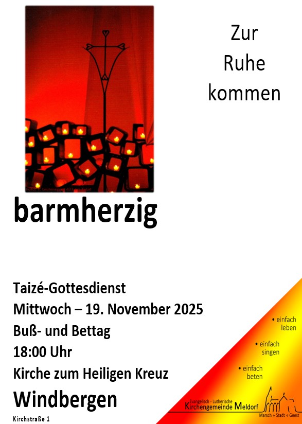 Taize Buß Plakat